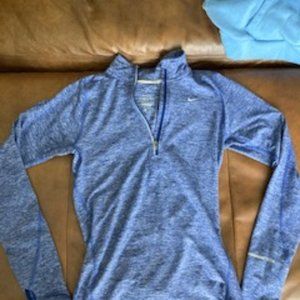 Blue Nike (Dry Fit) Running half-zip